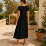 Ophelia-Mae Empire Midi Dress - Lead Alternate View