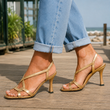 Verona Strappy Sandals - Lead Alternate View