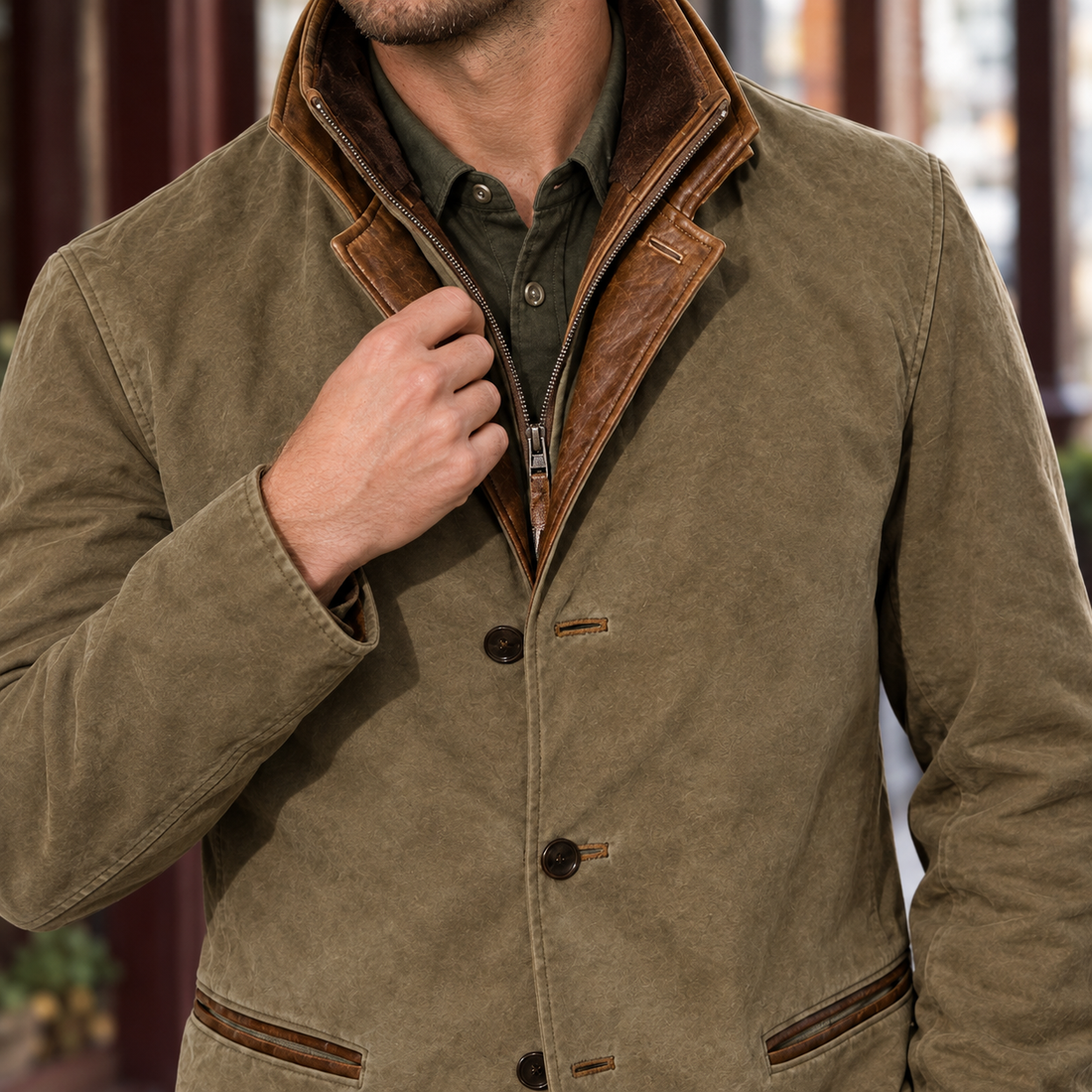 Ryan Layered Jacket - Lead Product Detail