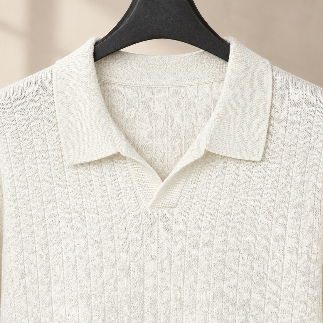 Herbert Ribbed Polo - Lead Product Detail