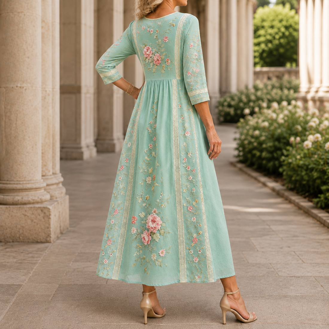 Liora Floral Maxi Dress - Lead Alternate View