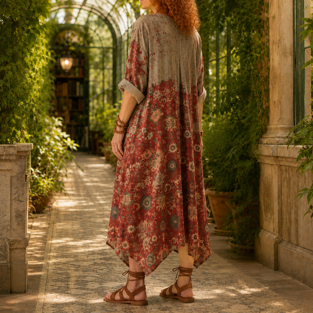 Nerissa Handkerchief Dress - Lead Alternate View