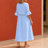Estella-Rae Eyelet Midi Dress - Lead Alternate View
