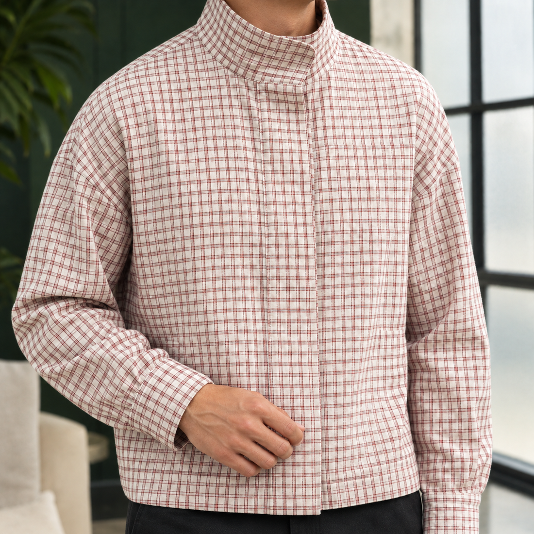 Leo-Grant Plaid Overshirt - Lead Product Detail