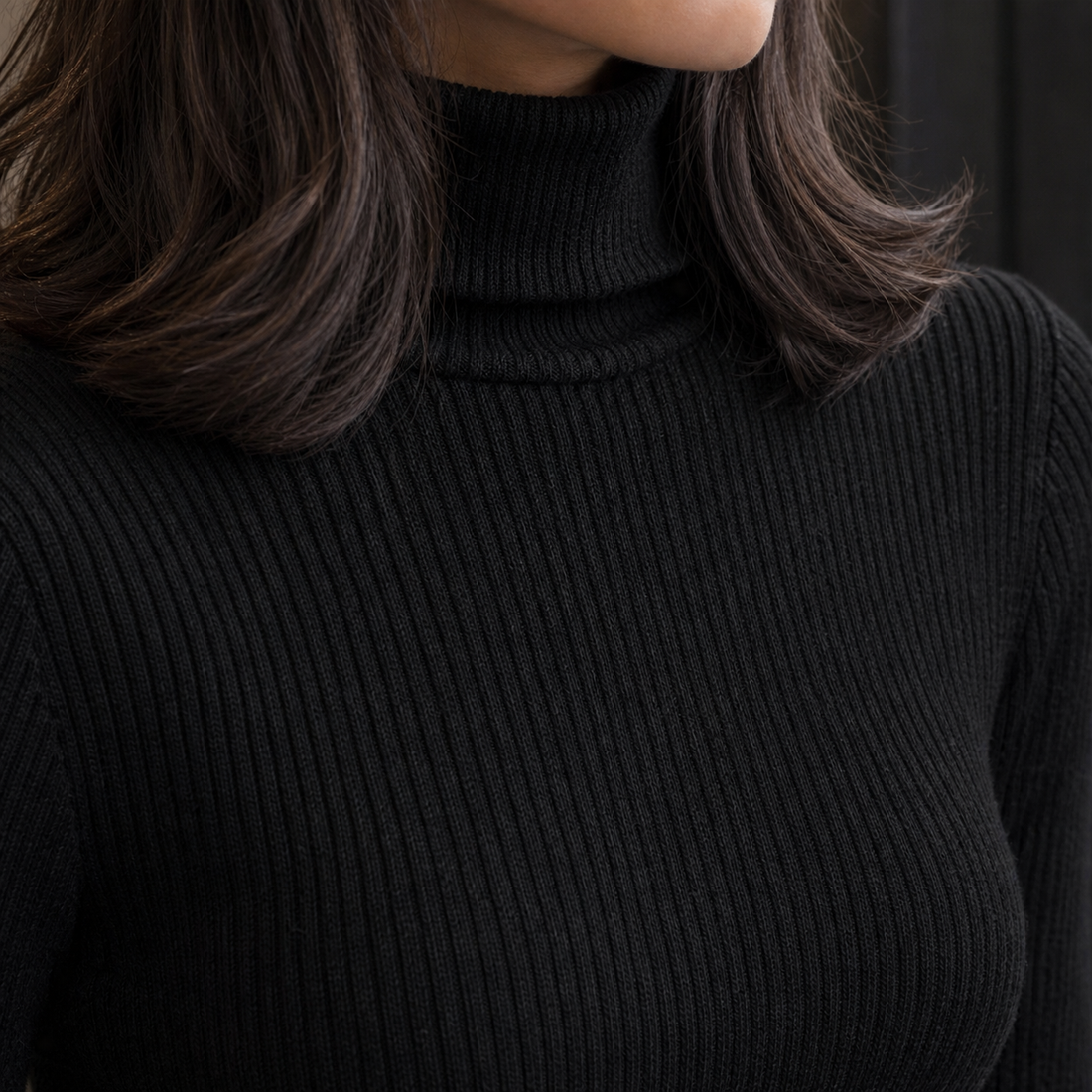 Natalia-Marie Ribbed Turtleneck - Lead Product Detail