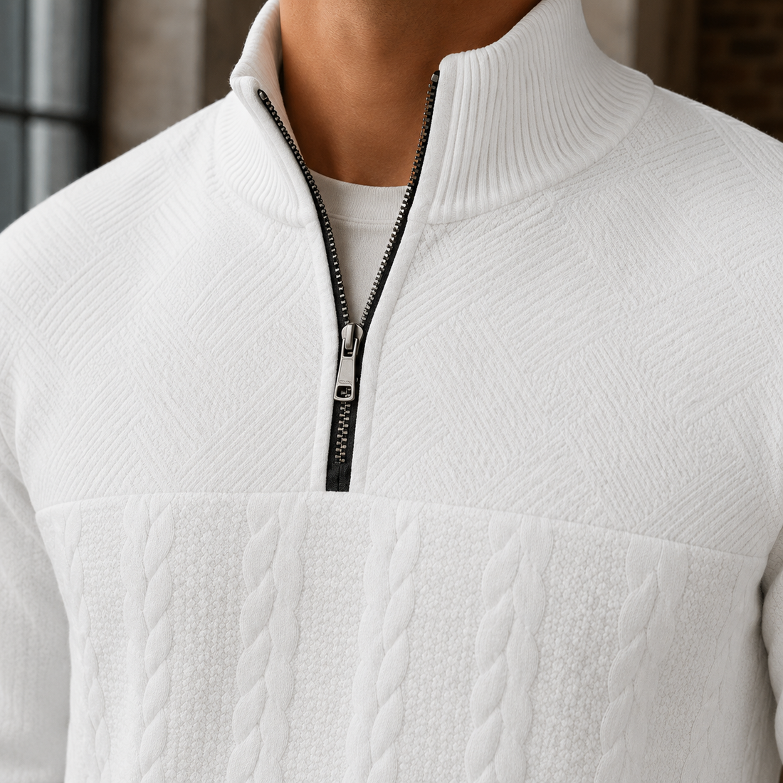 Beckett Cable Sweater - Lead Product Detail