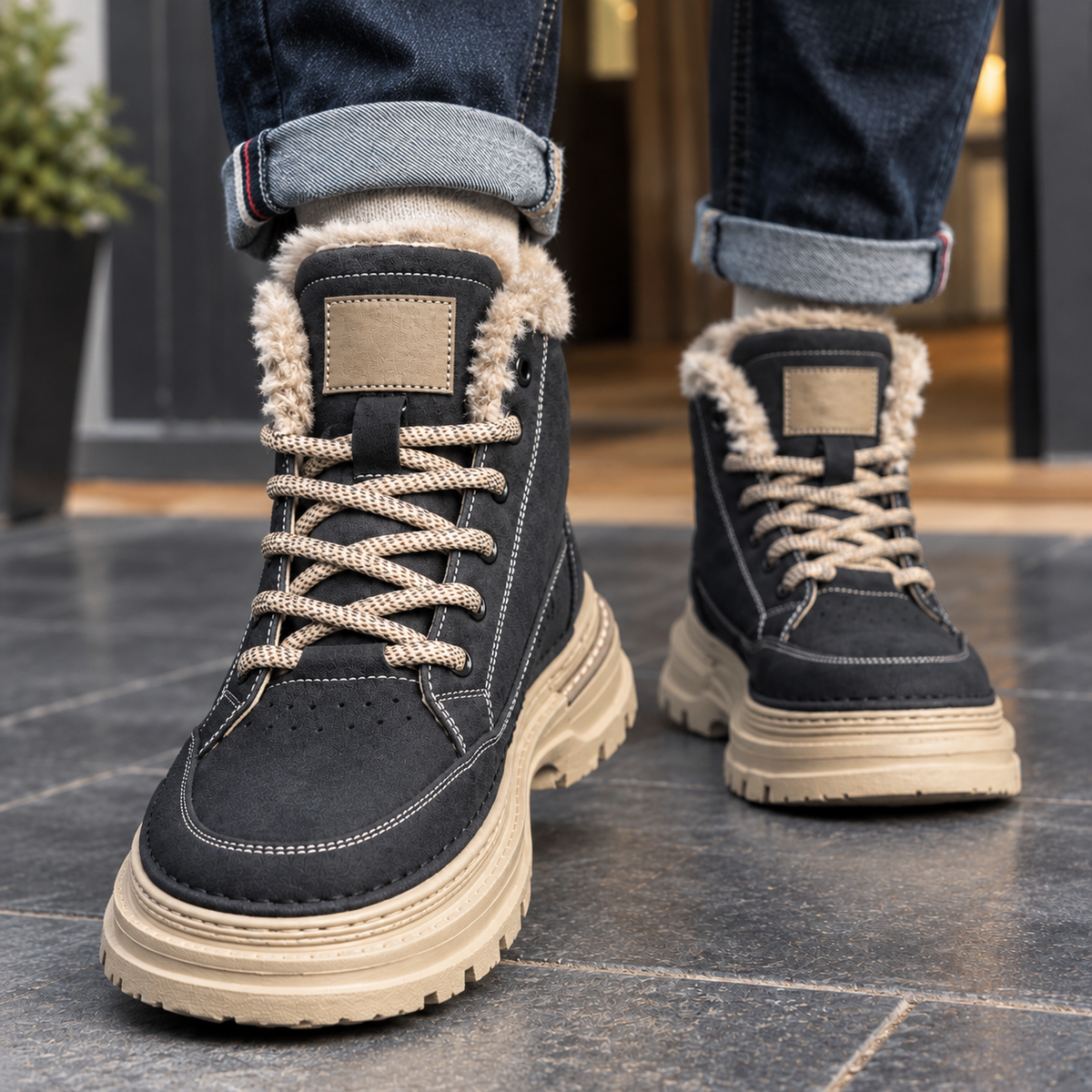 Accardi Fleece-Lined Boots - Lead Product Detail