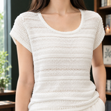 Selena Pointelle Top - Lead Product Detail