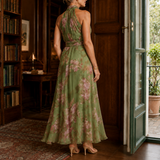 Oriana Halter Maxi Dress - Lead Alternate View