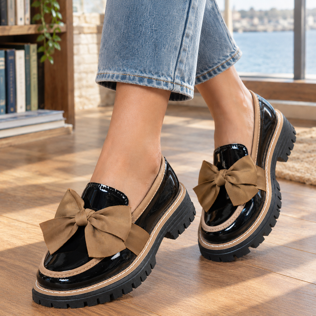 Fornari Bow Loafers - Lead Product Detail