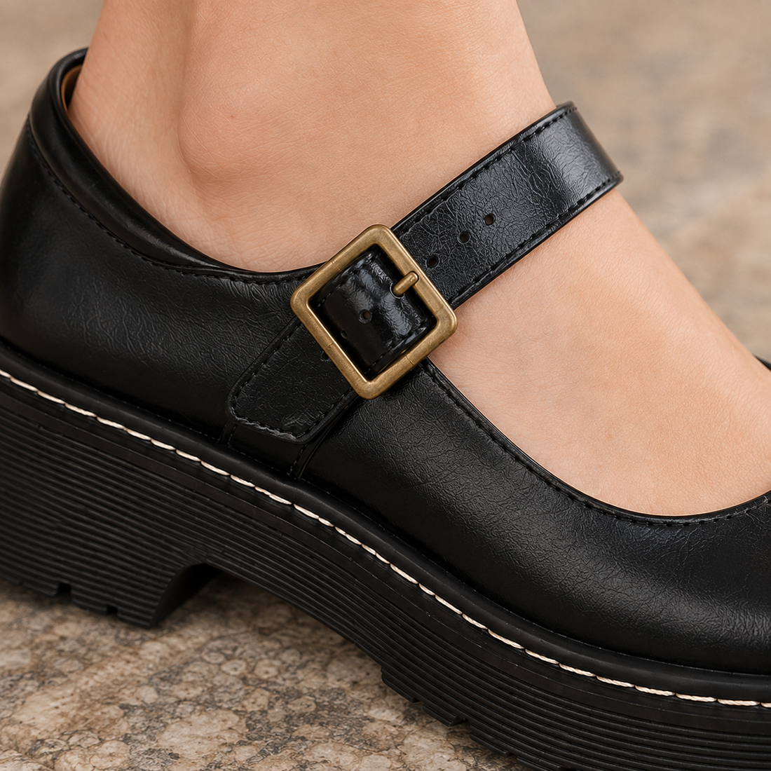 Landini Platform Mary Janes - Lead Product Detail