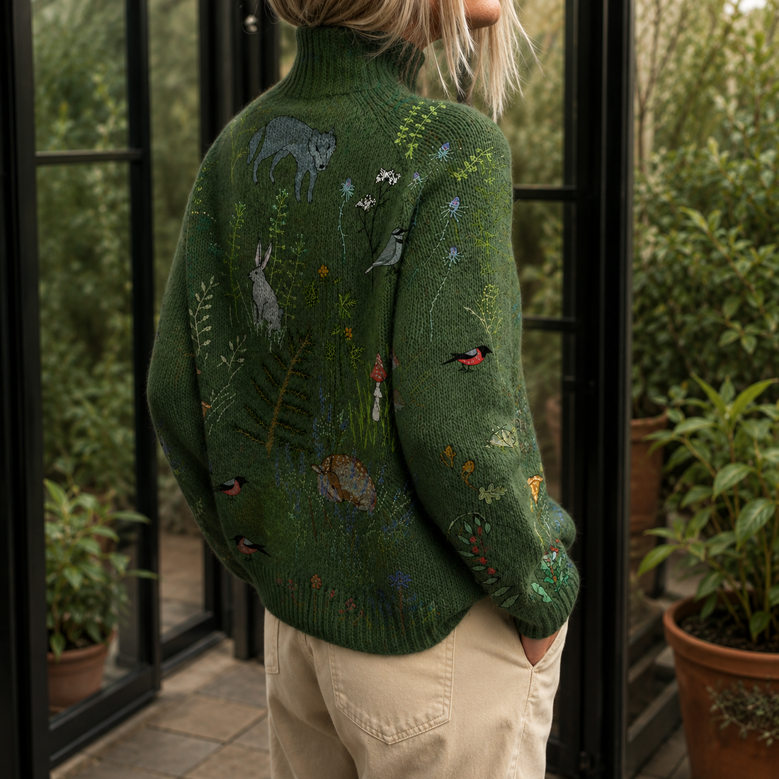 Leonie Turtleneck Sweater - Lead Alternate View