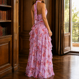 Marlene Ruffle Maxi Dress - Lead Alternate View