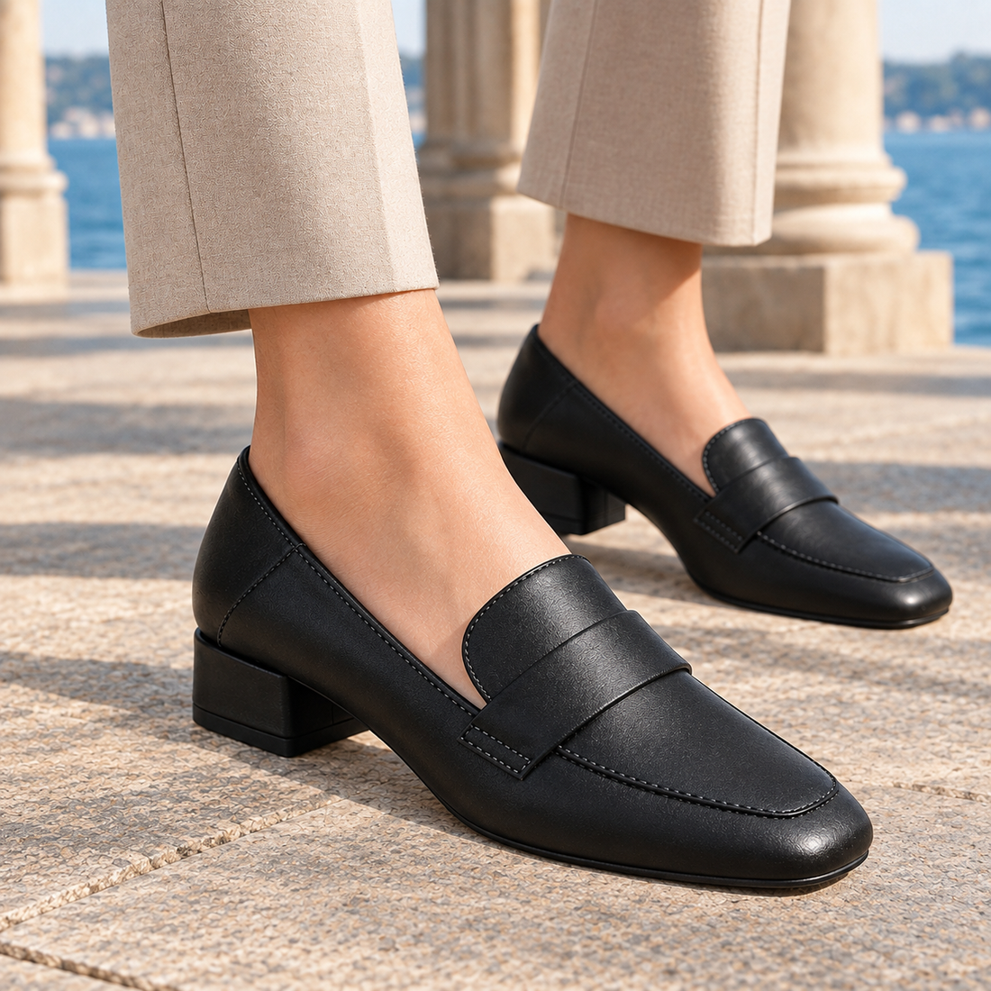 Recanati Block Heel Loafers - Lead Product Detail