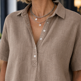 Anais-Pearl Collared Blouse - Lead Product Detail