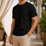 Caleb Textured T-Shirt - Lead Alternate View