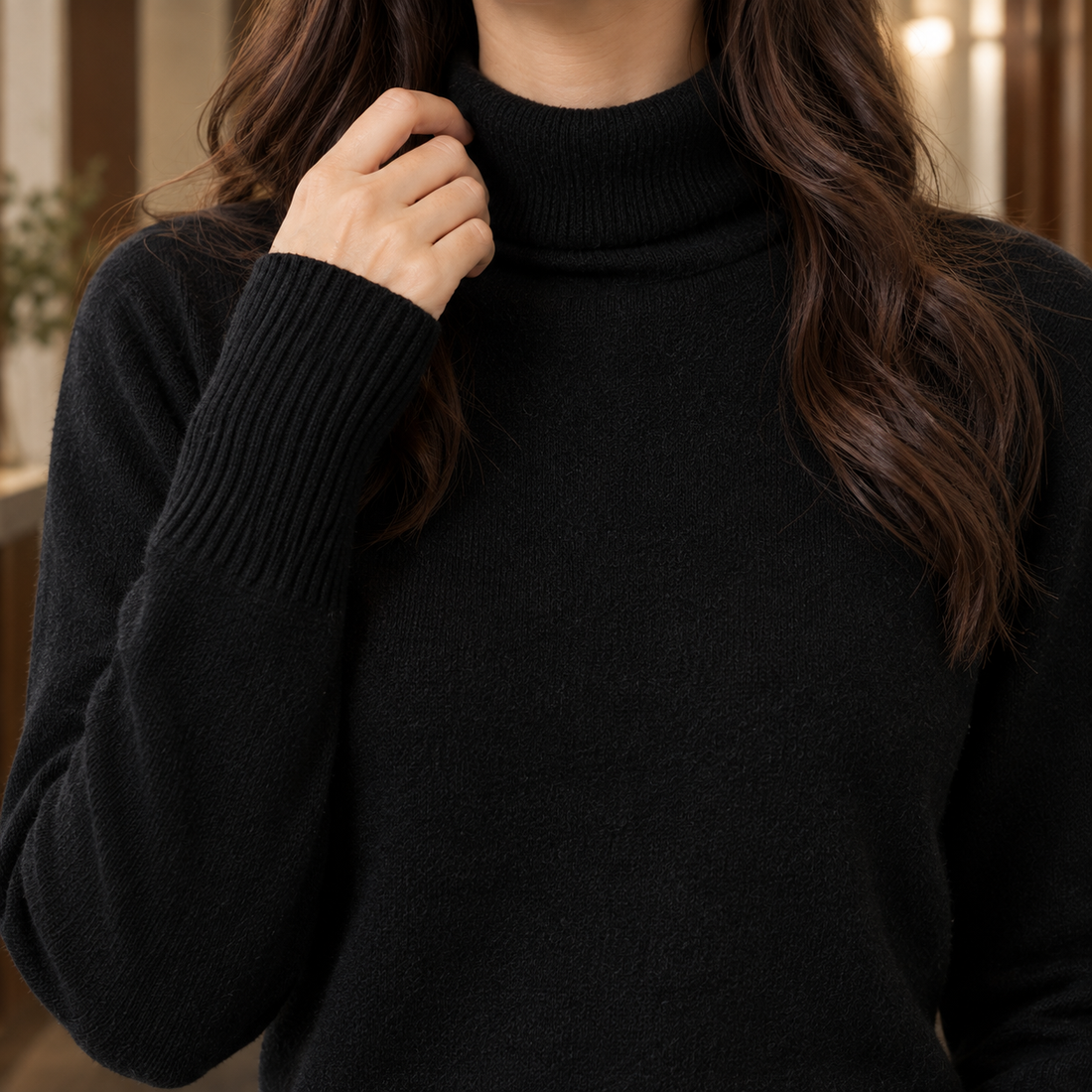 Rosalind-Eve Turtleneck Sweater - Lead Product Detail