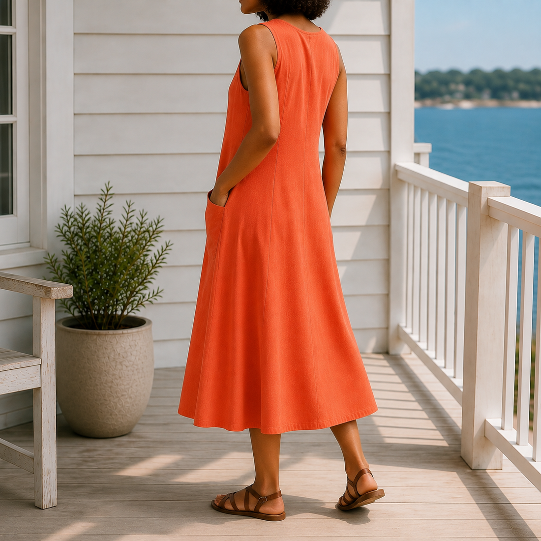 Colette-June A-Line Dress - Lead Alternate View