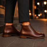 Gallardo Leather Ankle Boots - Lead Alternate View