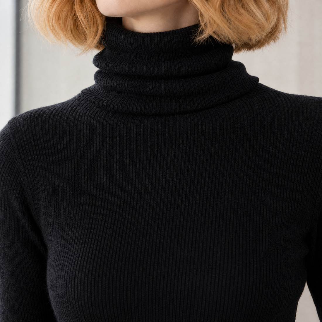 Liliane-Kate Ribbed Turtleneck Sweater - Lead Product Detail