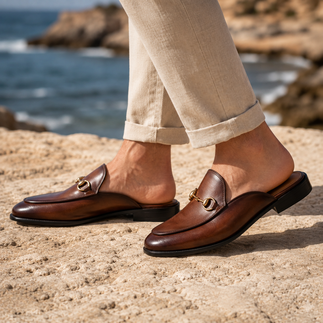 Lorenzo Horsebit Mules - Lead Alternate View