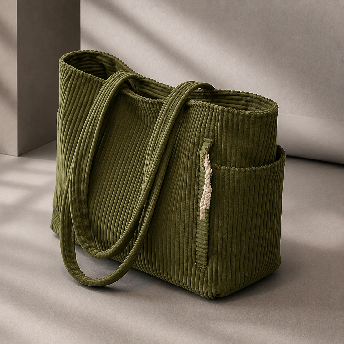 Alessi Ribbed Tote - Lead Alternate View
