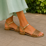 Innocenti Perforated Sandals - Lead Alternate View