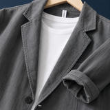 Vincent Linen Jacket - Lead Product Detail