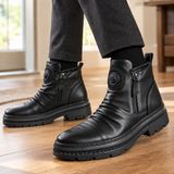Ostuni Zip Ankle Boots - Black