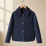 Adrienne-Elise Quilted Jacket - Navy Blue