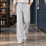 Blaise Wide Leg Pants - Light Gray