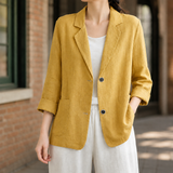 Giselle-Louise Relaxed Blazer - Yellow