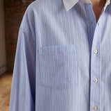 Alessia Embellished Stripe Shirt - Lead Product Detail