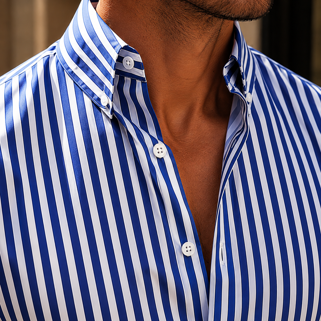 Ezra Striped Shirt - Lead Product Detail