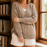 Noelle-Faye V-Neck Sweater - Camel