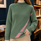 Sienna-Skye Mock Neck Sweater - Green