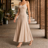 Honora-Hope A-Line Dress - Light Coffee