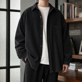 Vincent-Tate Relaxed Overshirt - Black