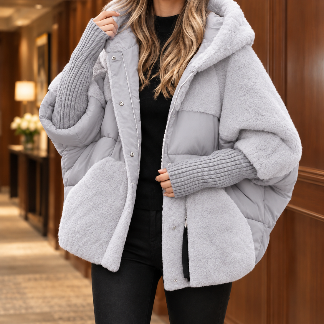Ilaria-Kate Textured Jacket - Light Gray