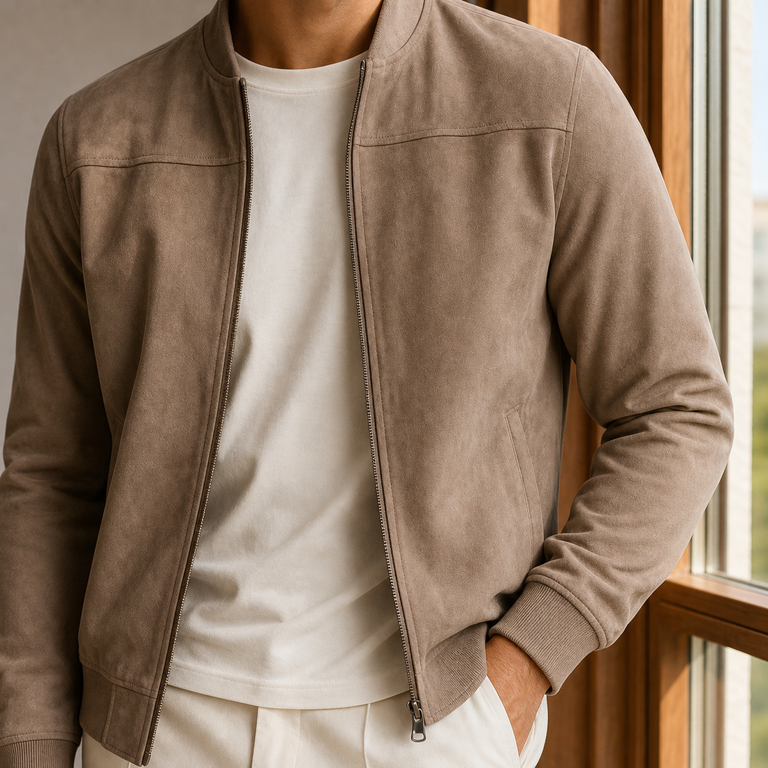 Magnus Bomber Jacket - Lead Product Detail
