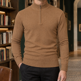 Rory Half-Zip Sweater - Caramel Brown