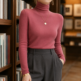 Genevieve-Rose Cashmere Sweater - Rosewood Blush