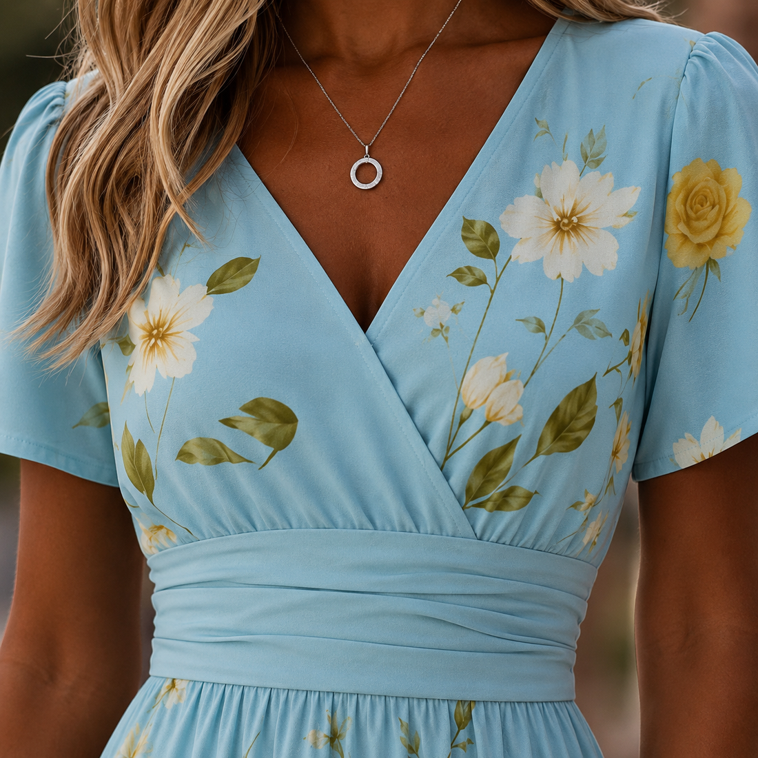 Marcella Wrap Midi Dress - Lead Product Detail