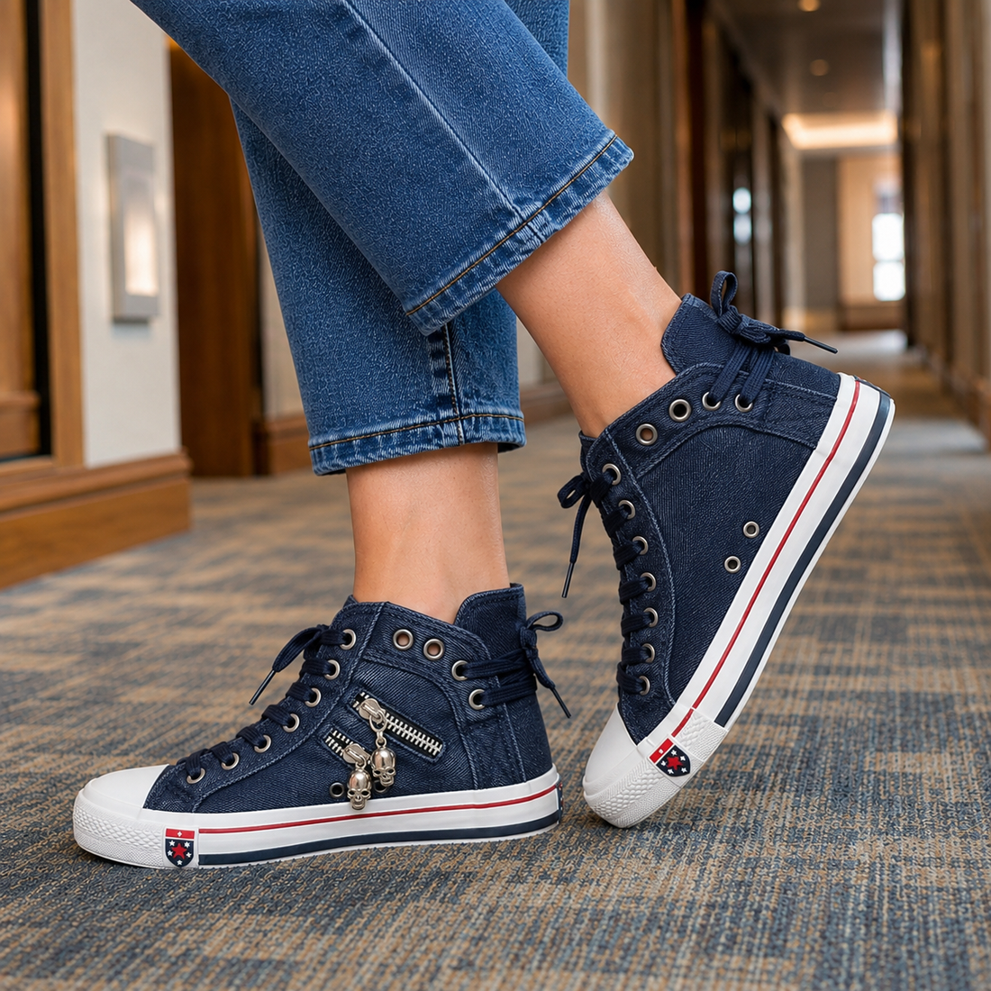 Tivoli Orthopedic Sneakers - Navy