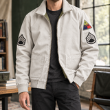 Hendrik Military Jacket - Creamy-white