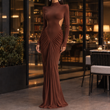 Ambrosine Cutout Maxi Dress - Brown