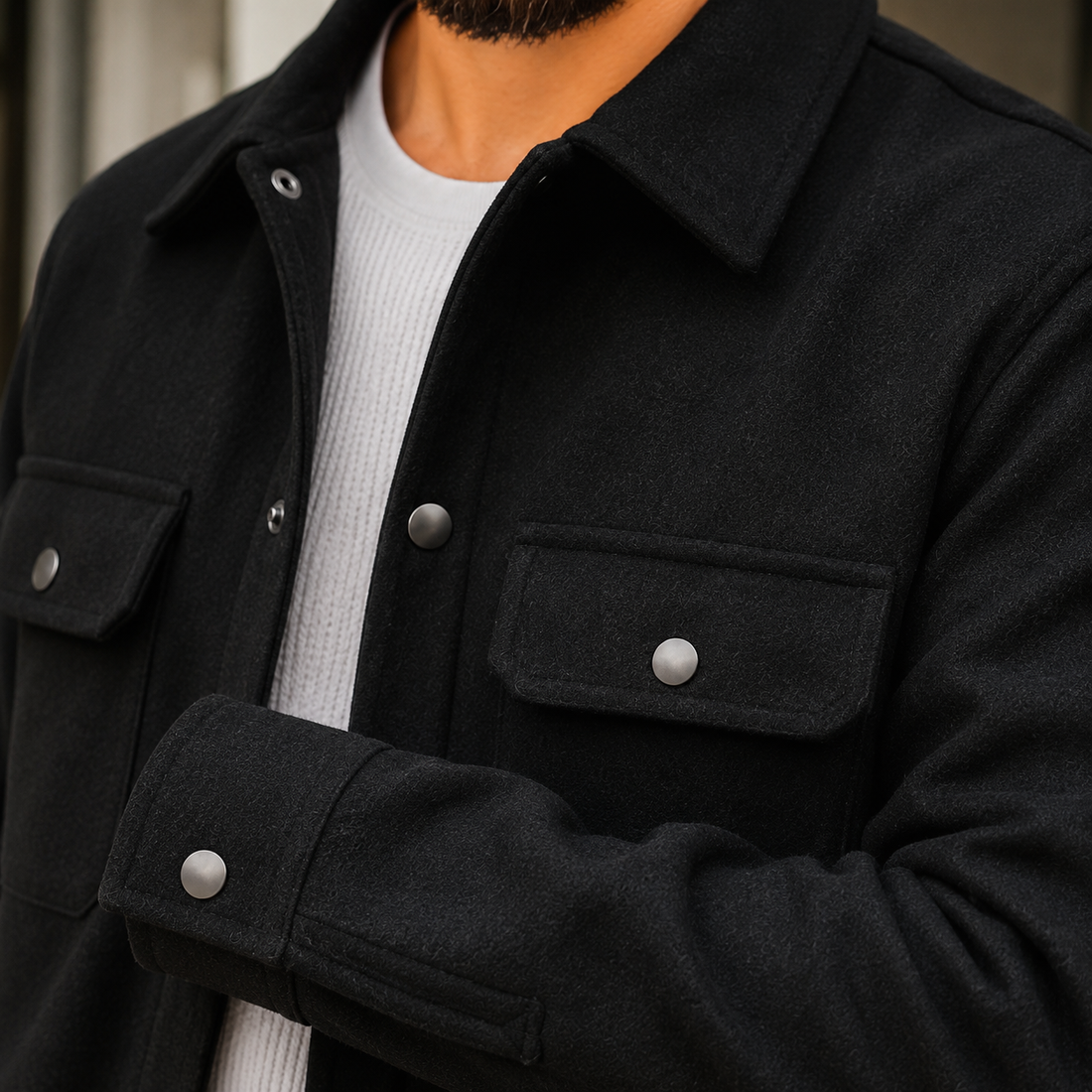 Fabian Brushed Jacket - Lead Product Detail