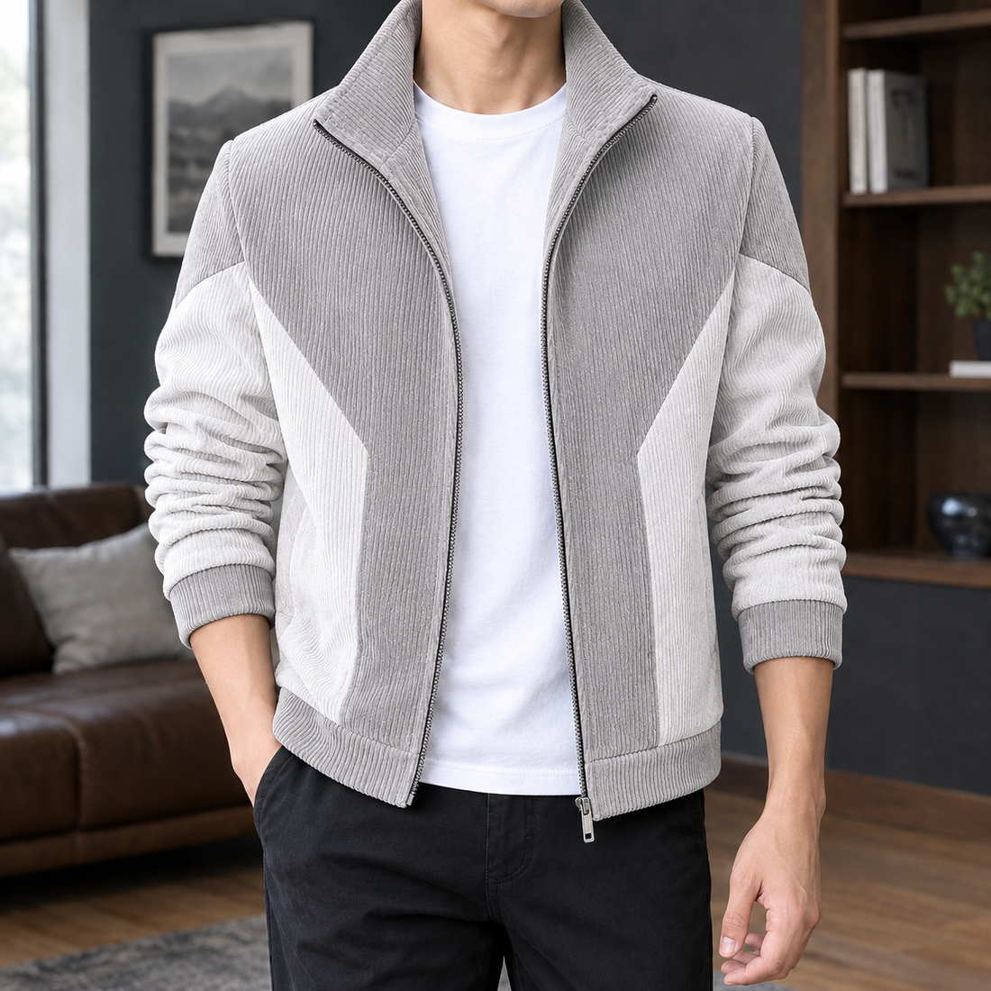 Gregory Colorblock Jacket - Off White