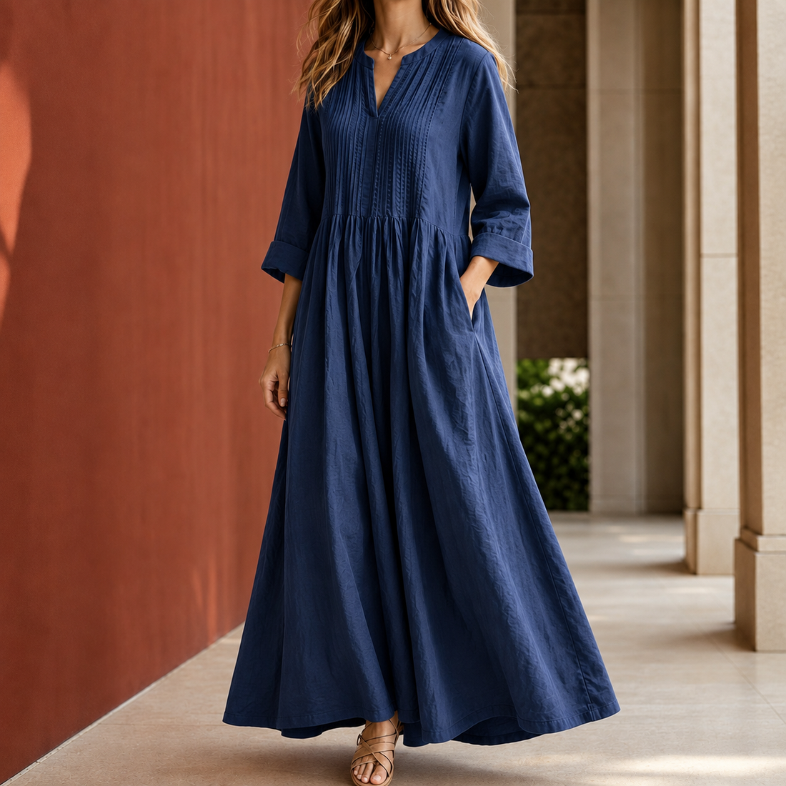 Valerie Pintuck Maxi Dress - Dark Blue
