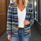 Naomi Striped Cardigan - Blue